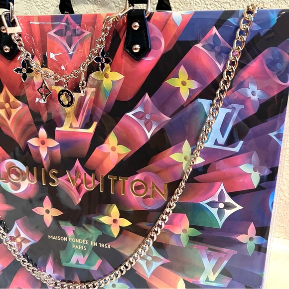 Louis Vuitton LV Large Shopping Bag Tote Crossbody Bag with PVC/TPU - Picture 4 of 12